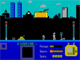 In game image of That's The Spirit on the Sinclair ZX Spectrum.
