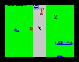 In game image of The Archers on the Sinclair ZX Spectrum.