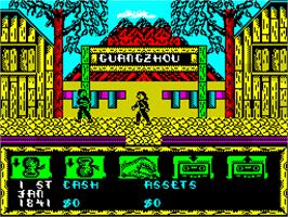 In game image of The Pawn on the Sinclair ZX Spectrum.