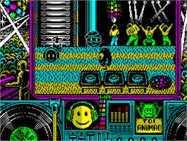 In game image of Toi Acid Game on the Sinclair ZX Spectrum.