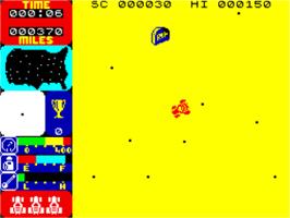 In game image of Tranz Am on the Sinclair ZX Spectrum.