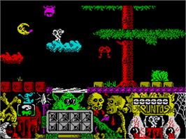 In game image of Underground on the Sinclair ZX Spectrum.
