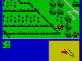 In game image of War Of The Roses, The on the Sinclair ZX Spectrum.