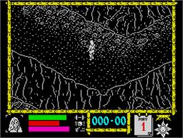 In game image of Where Time Stood Still on the Sinclair ZX Spectrum.