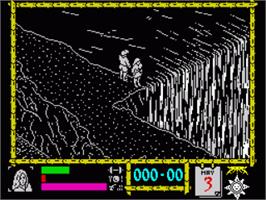 In game image of Where Time Stood Still on the Sinclair ZX Spectrum.