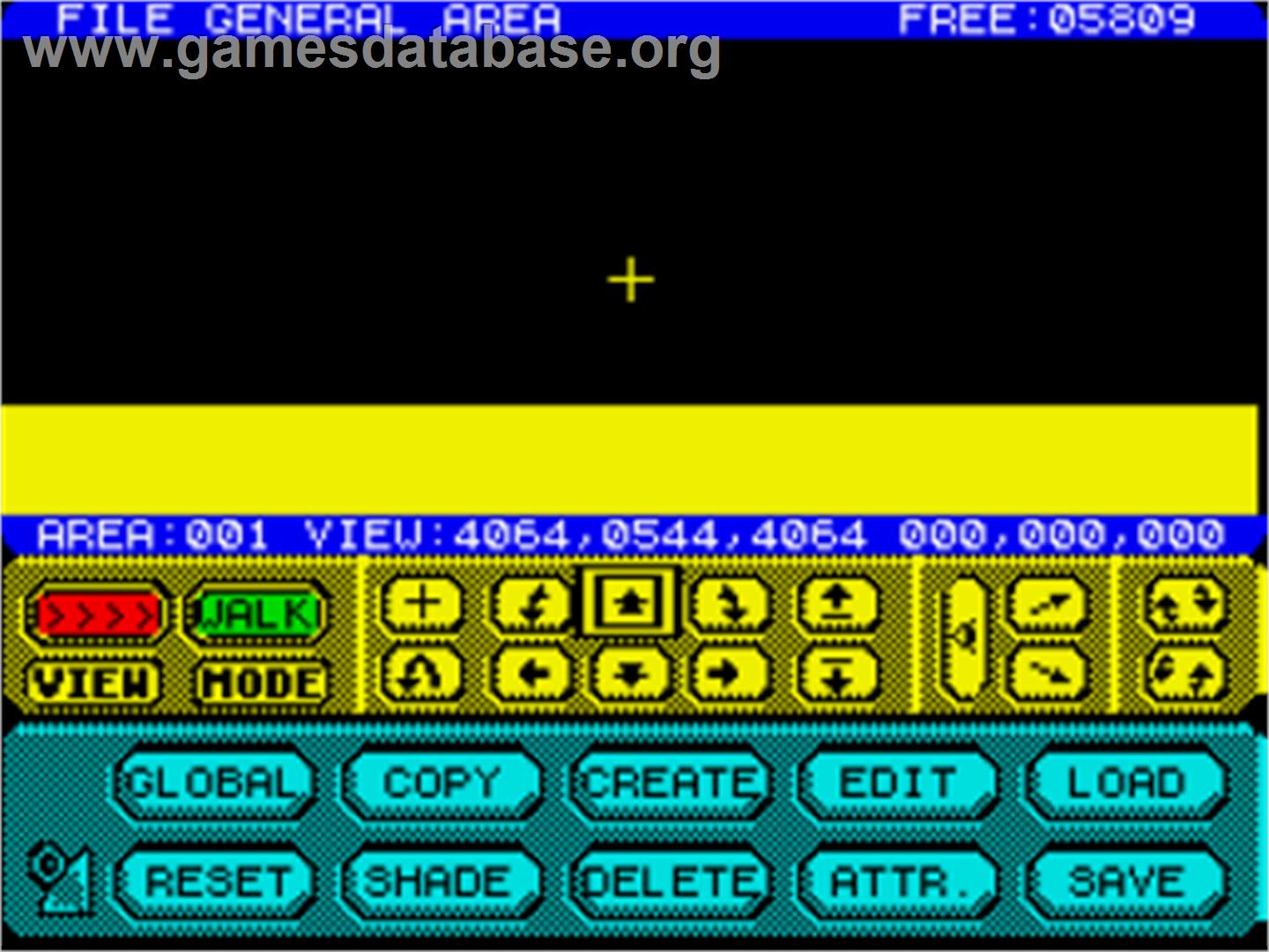 3D Construction Kit - Sinclair ZX Spectrum - Artwork - In Game