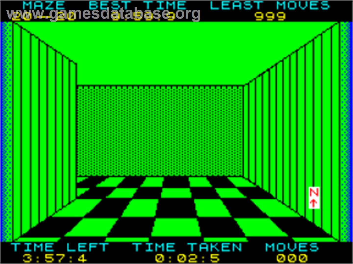3d Maze '96 - Sinclair ZX Spectrum - Artwork - In Game