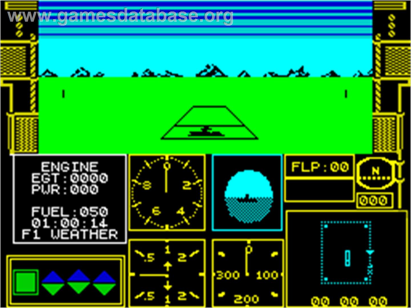 Acrojet - Sinclair ZX Spectrum - Artwork - In Game
