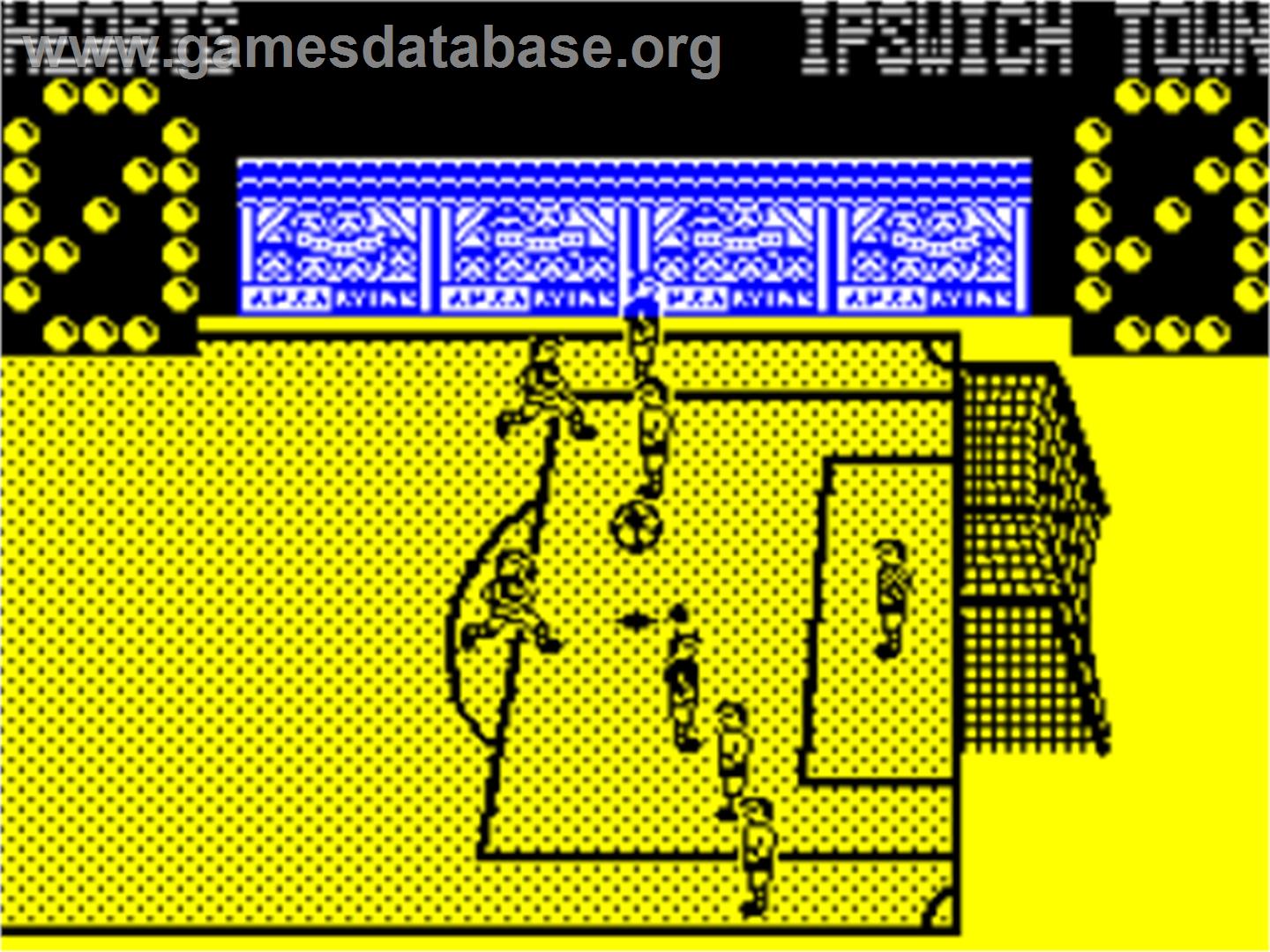 Advanced Soccer Simulator - Sinclair ZX Spectrum - Artwork - In Game