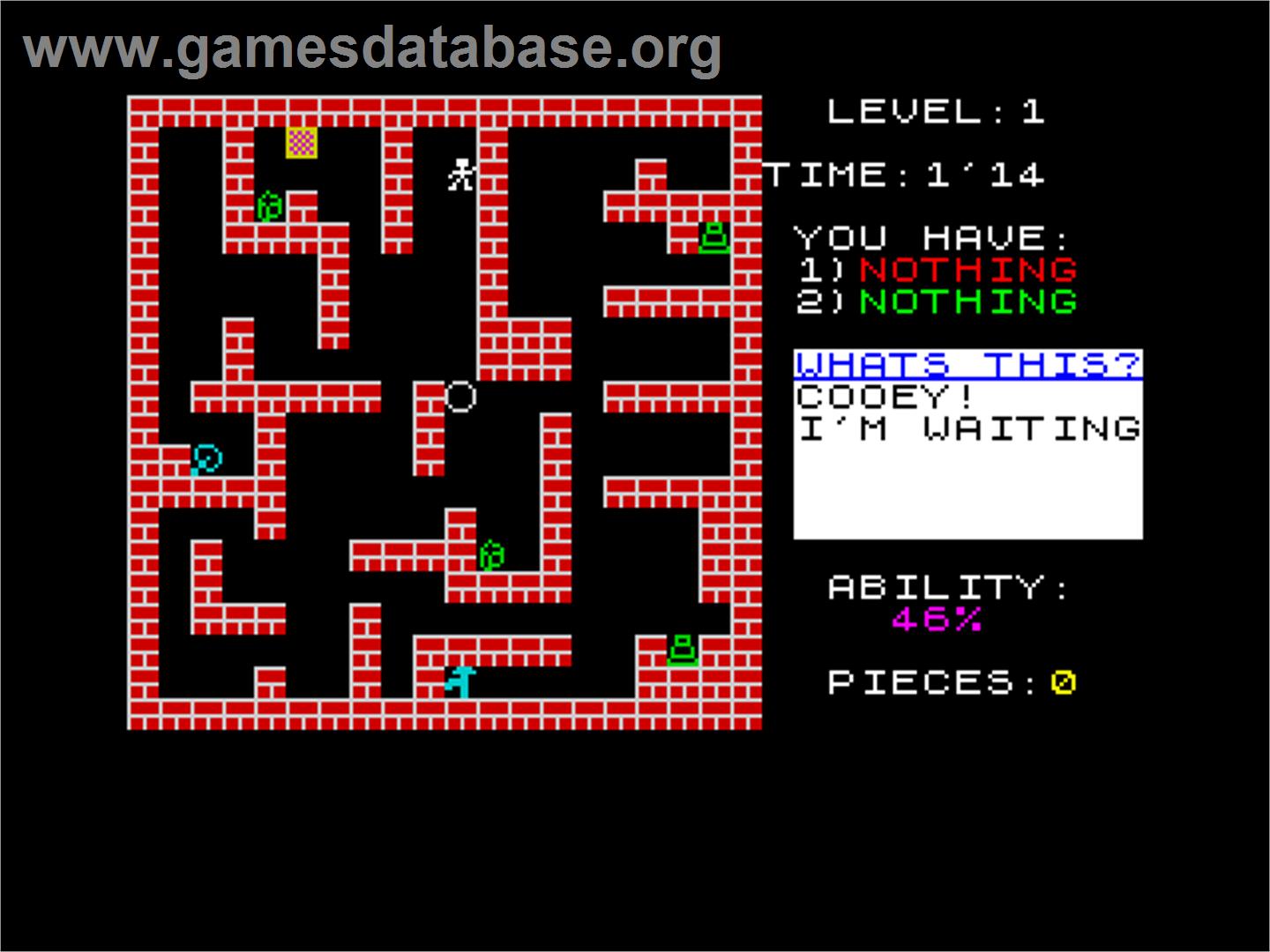 Advent - Sinclair ZX Spectrum - Artwork - In Game