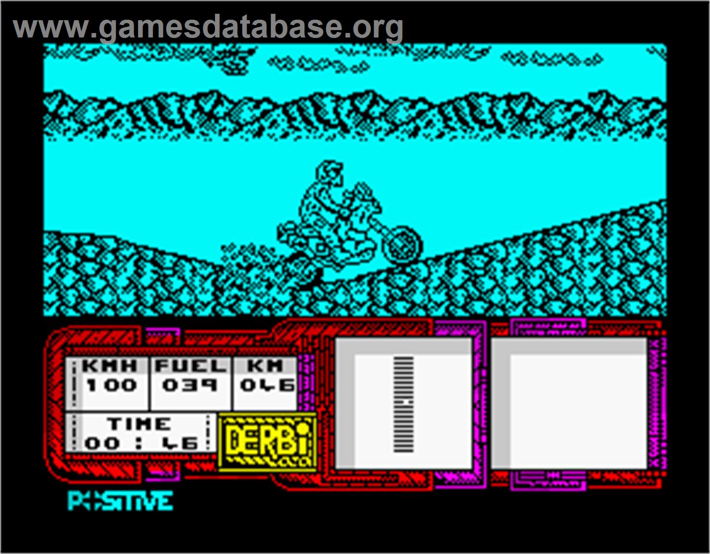 African Trail Simulator - Sinclair ZX Spectrum - Artwork - In Game