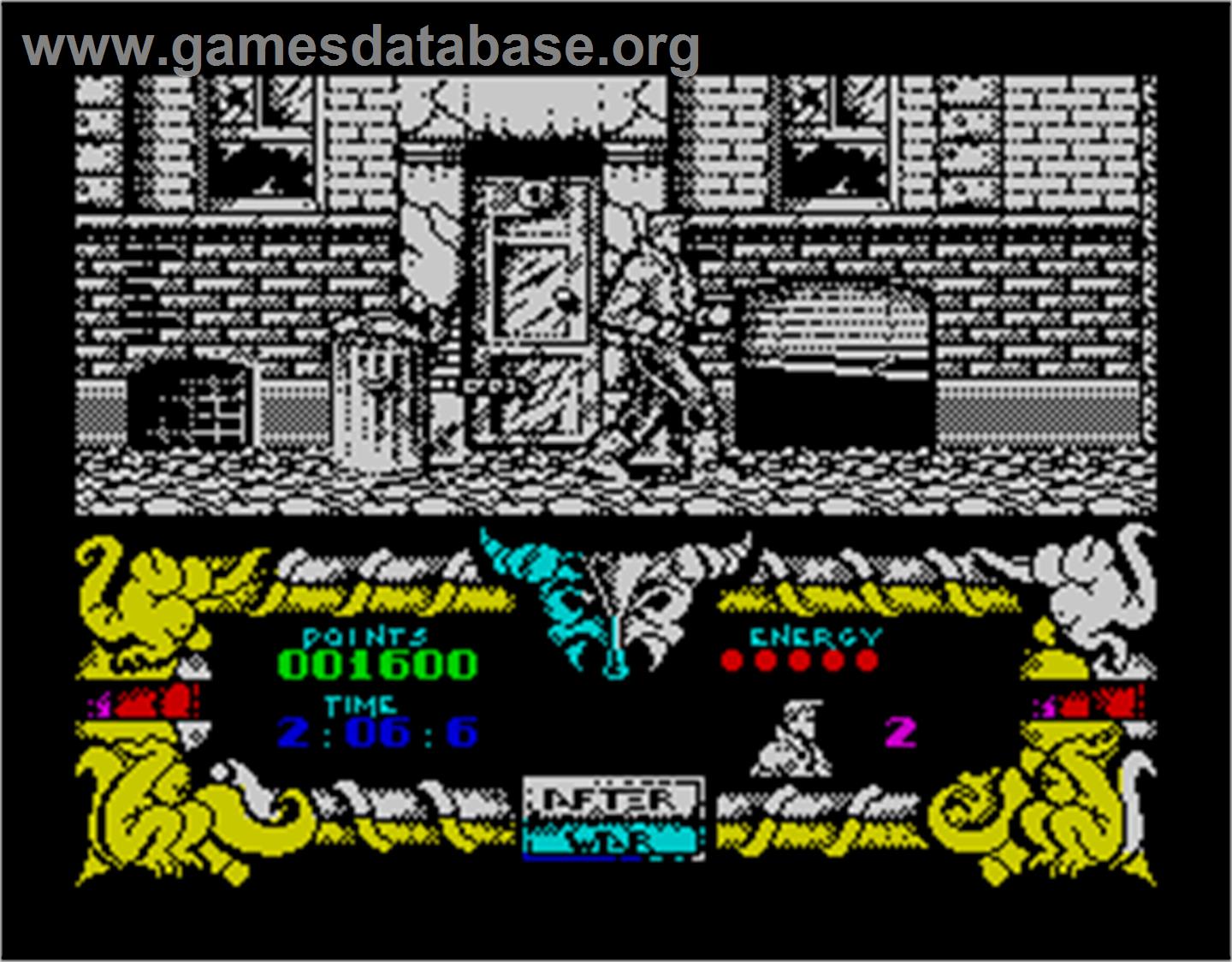 After the War - Sinclair ZX Spectrum - Artwork - In Game