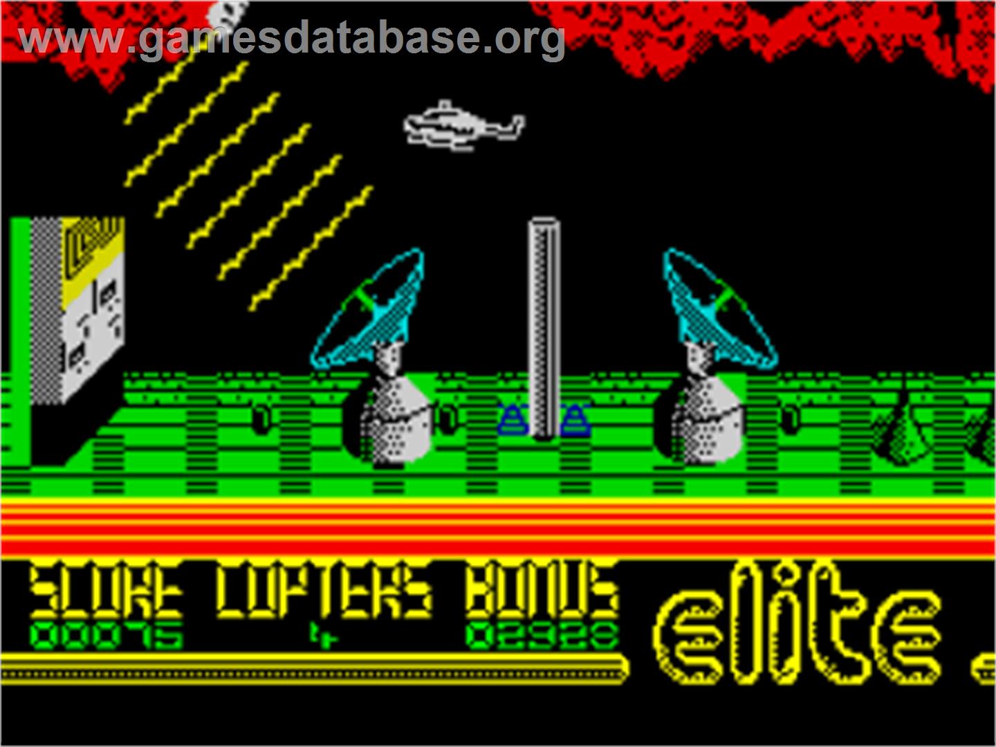 Airwolf - Sinclair ZX Spectrum - Artwork - In Game