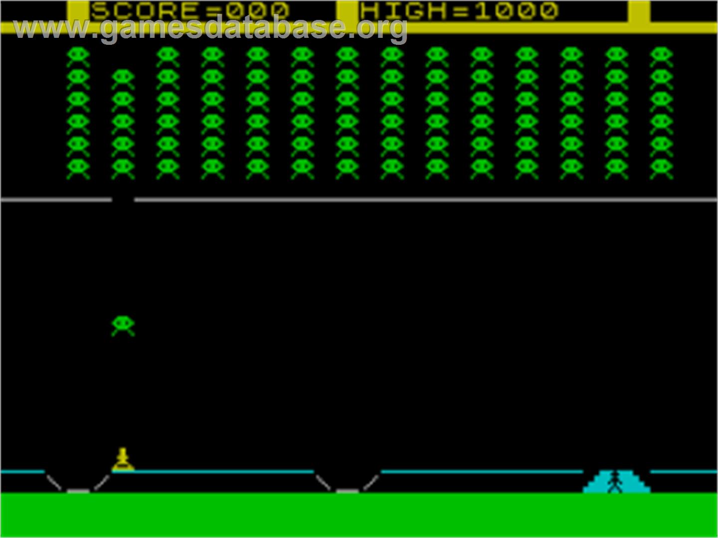 Alien Command - Sinclair ZX Spectrum - Artwork - In Game