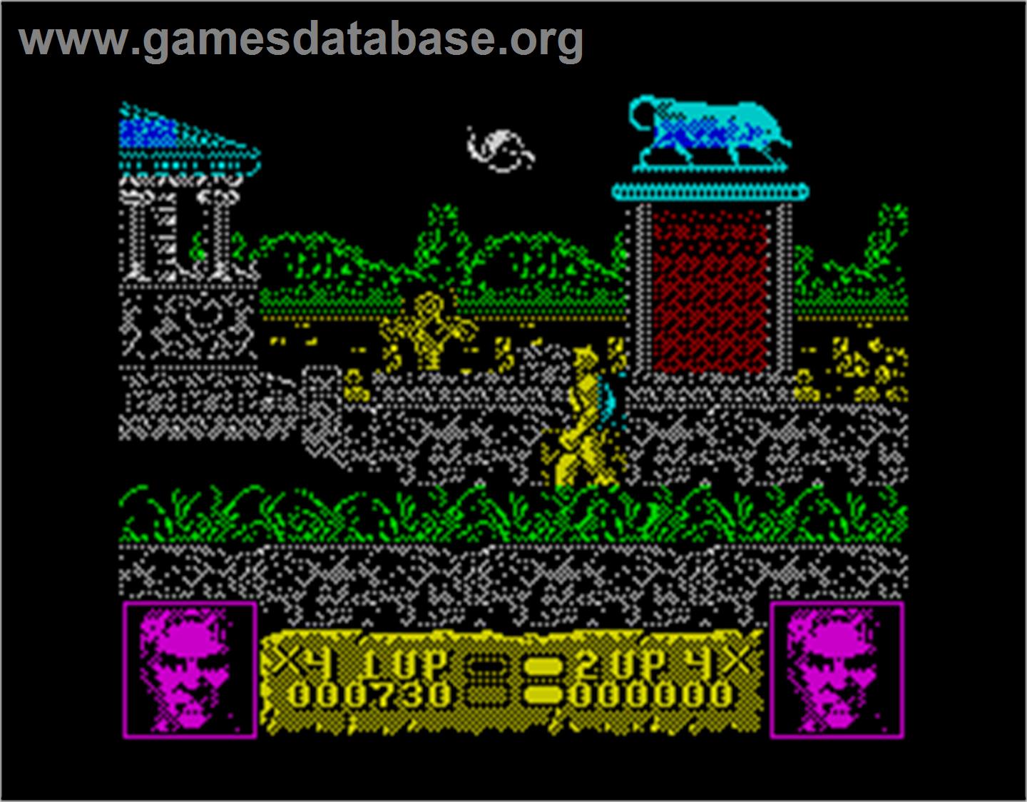 Altered Beast - Sinclair ZX Spectrum - Artwork - In Game