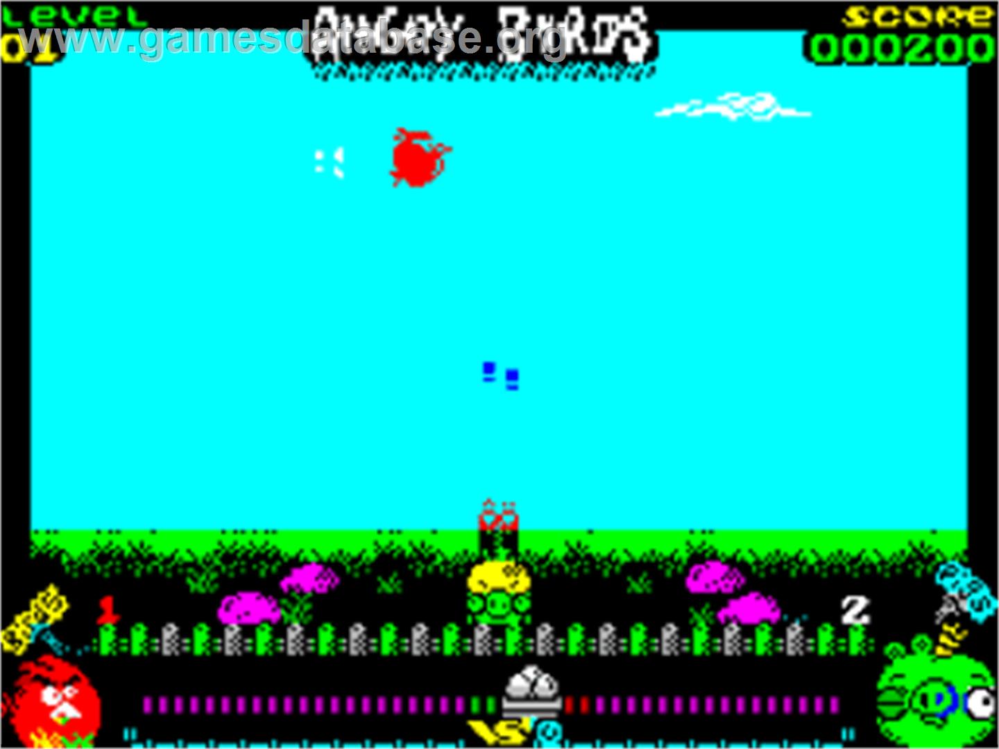 Angry Birds - Opposition - Sinclair ZX Spectrum - Artwork - In Game