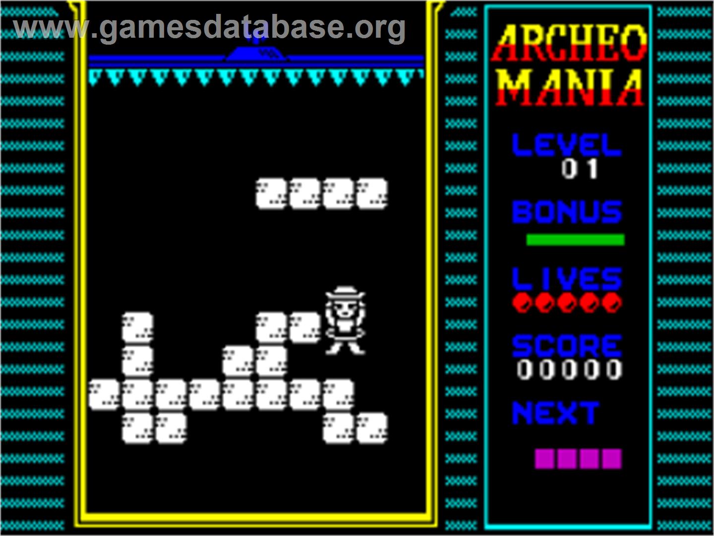 Archeomania - Sinclair ZX Spectrum - Artwork - In Game