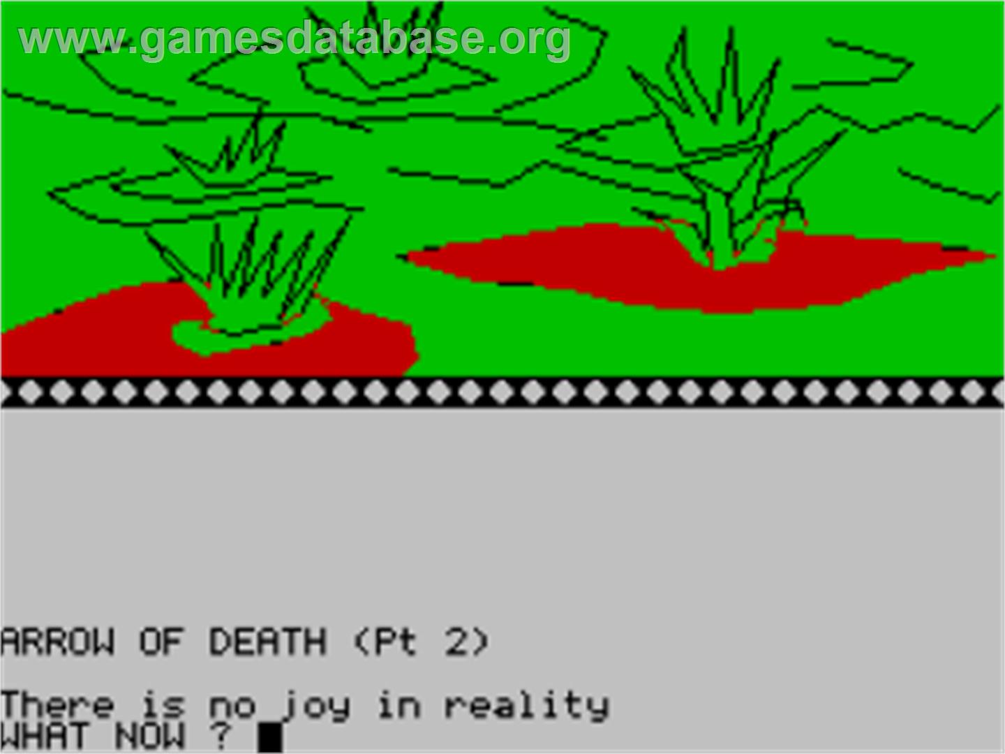 Arrow of Death - Part II - Sinclair ZX Spectrum - Artwork - In Game
