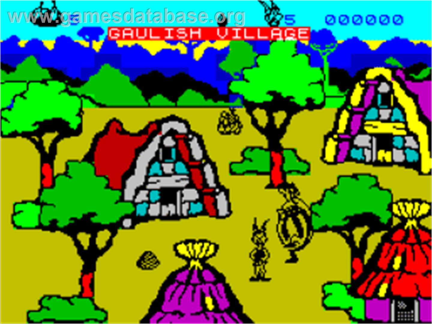Asterix And The Magic Cauldron - Sinclair ZX Spectrum - Artwork - In Game