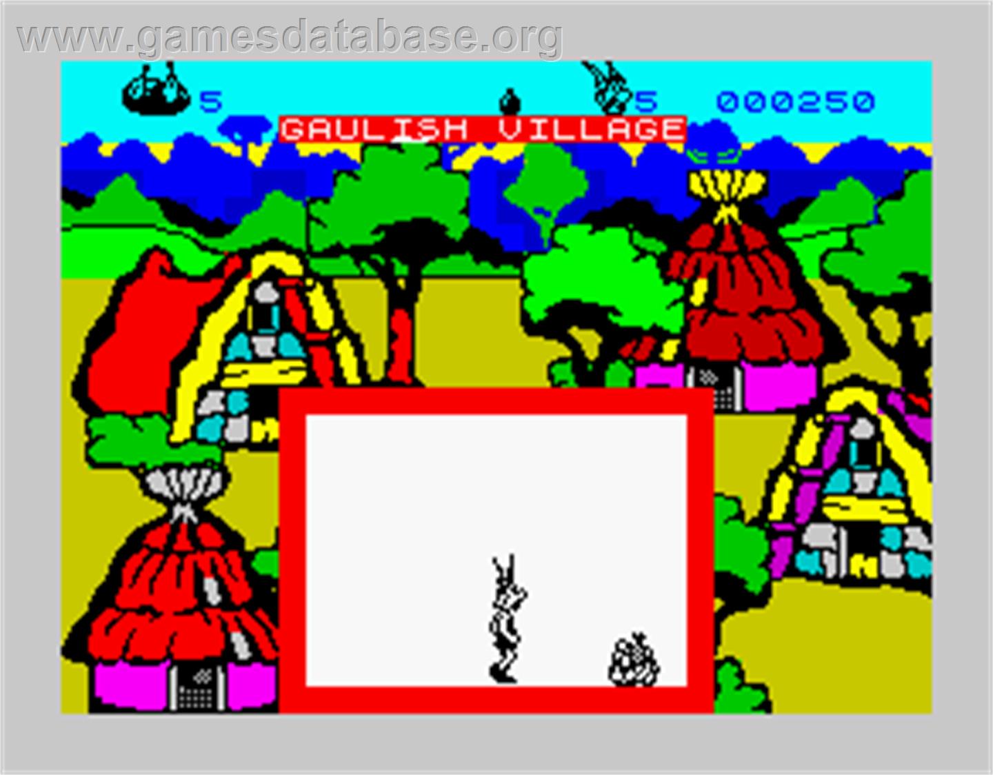 Asterix and the Magic Cauldron - Sinclair ZX Spectrum - Artwork - In Game