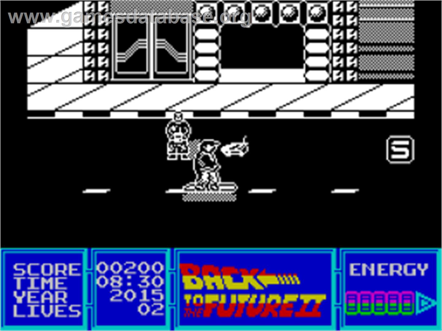 Back To The Future Part 2 - Sinclair ZX Spectrum - Artwork - In Game