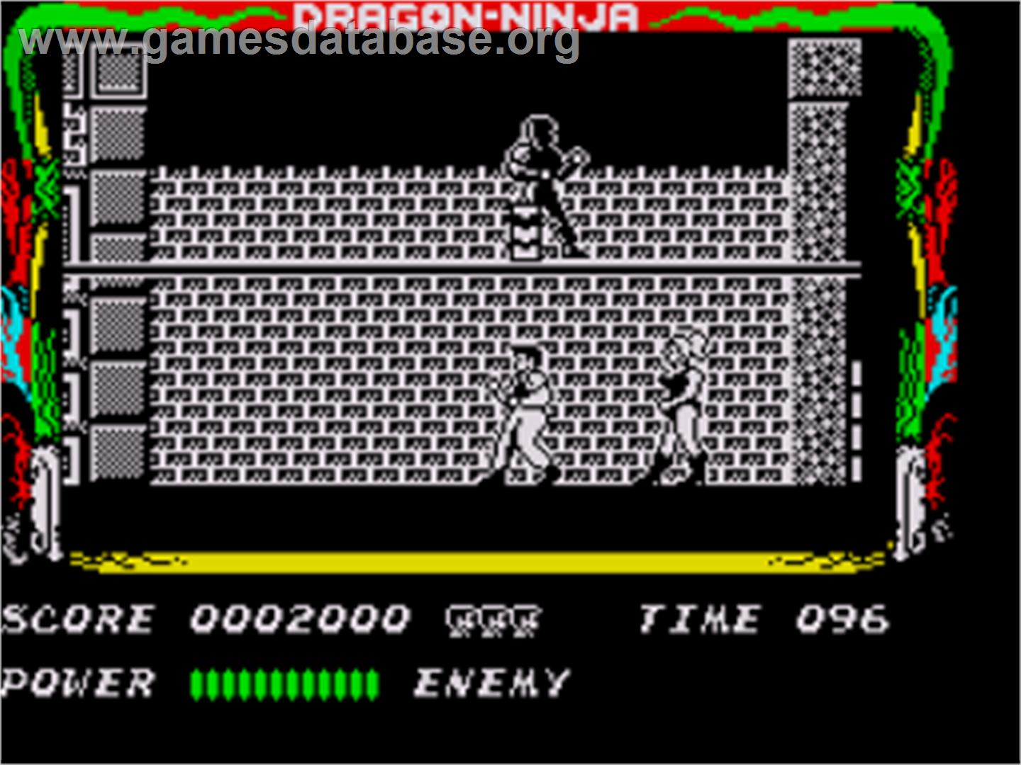 Bad Dudes vs. Dragon Ninja - Sinclair ZX Spectrum - Artwork - In Game