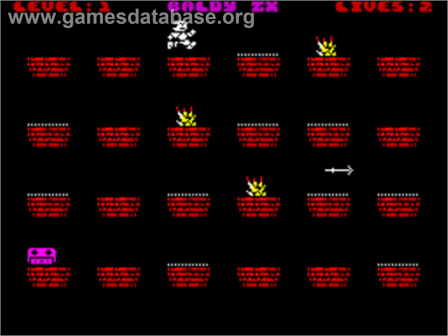 Baldy Zx - Sinclair ZX Spectrum - Artwork - In Game
