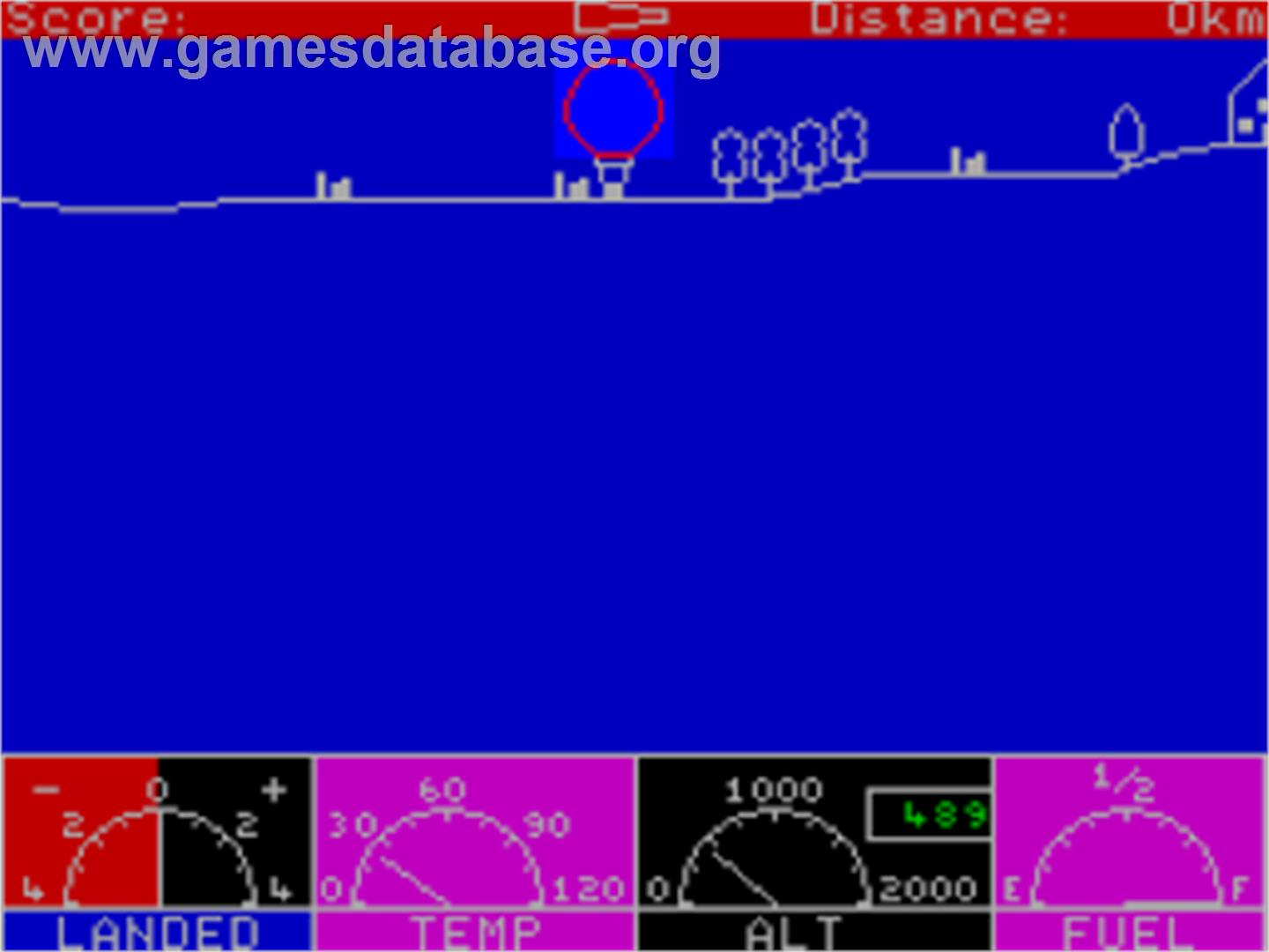 Ballooning - Sinclair ZX Spectrum - Artwork - In Game