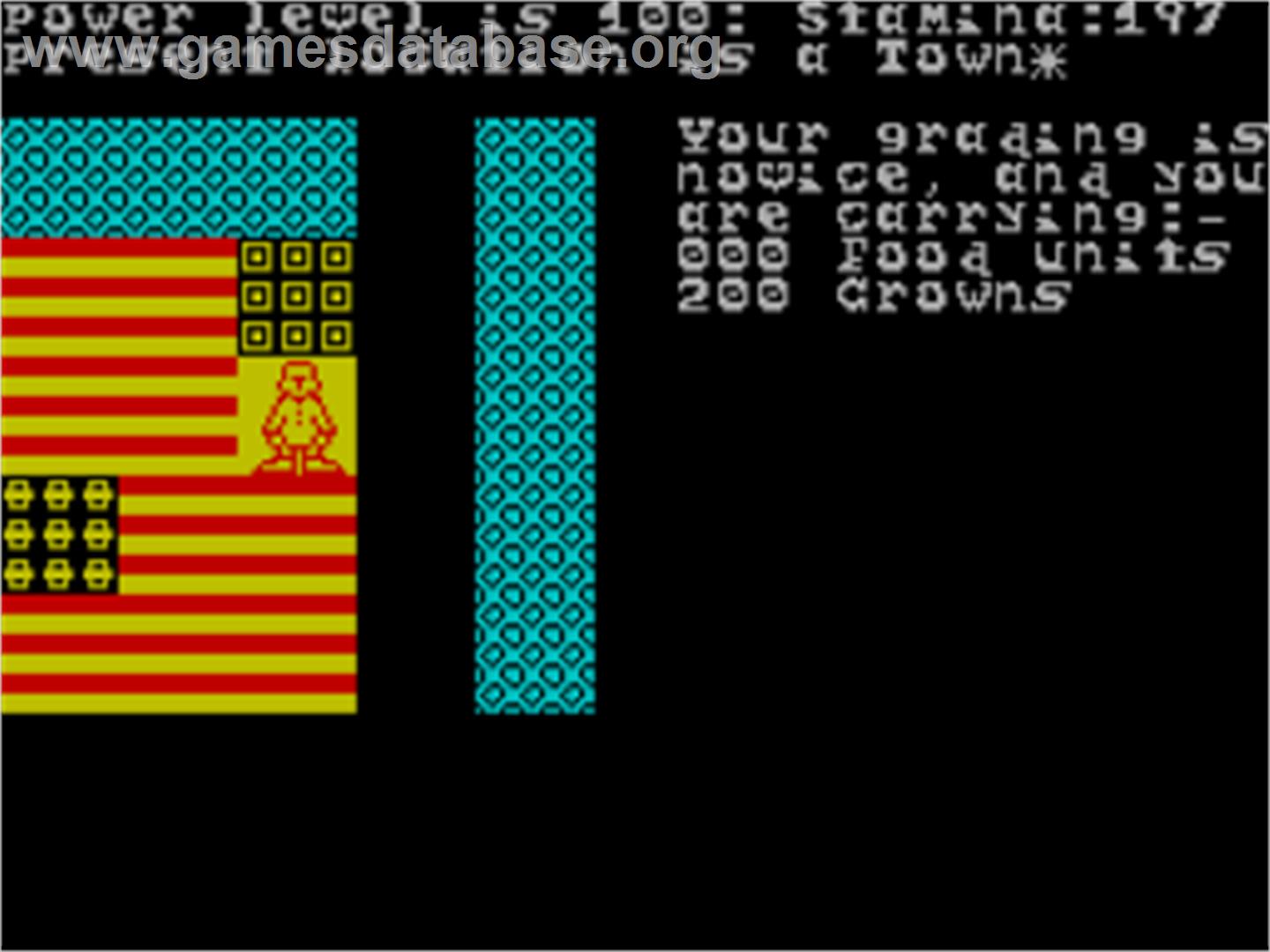 Barrow Quest - Sinclair ZX Spectrum - Artwork - In Game