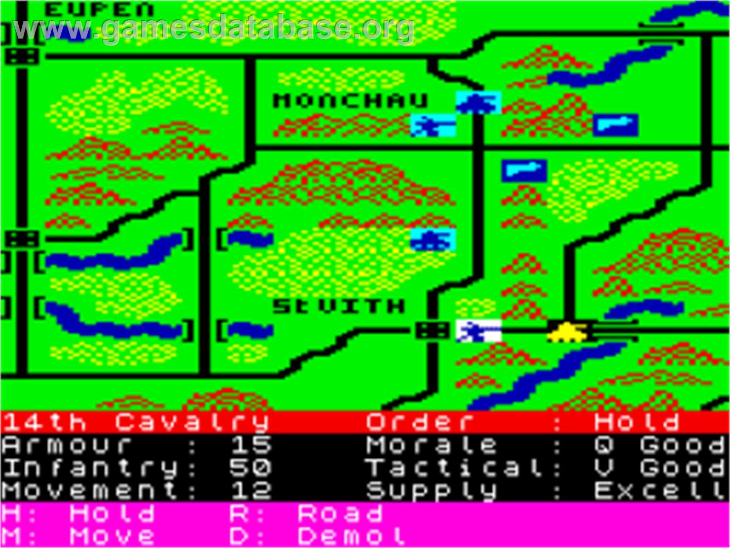 Battle Of The Bulge - Sinclair ZX Spectrum - Artwork - In Game