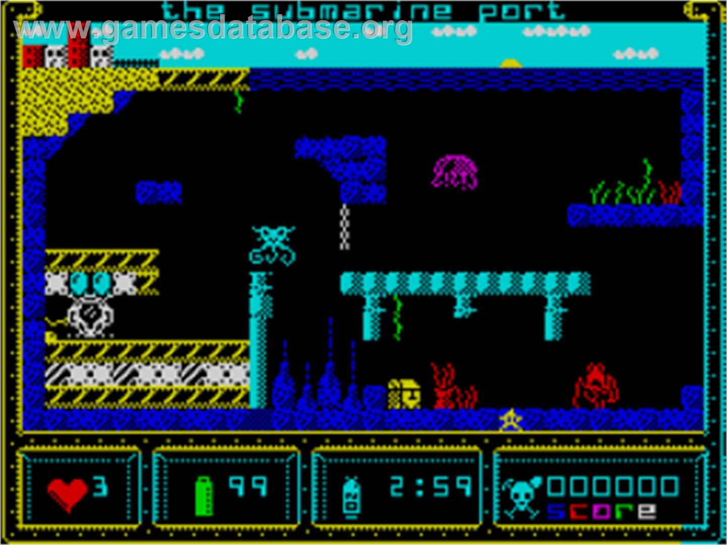 Black Sea - Treasure Hunters - Sinclair ZX Spectrum - Artwork - In Game