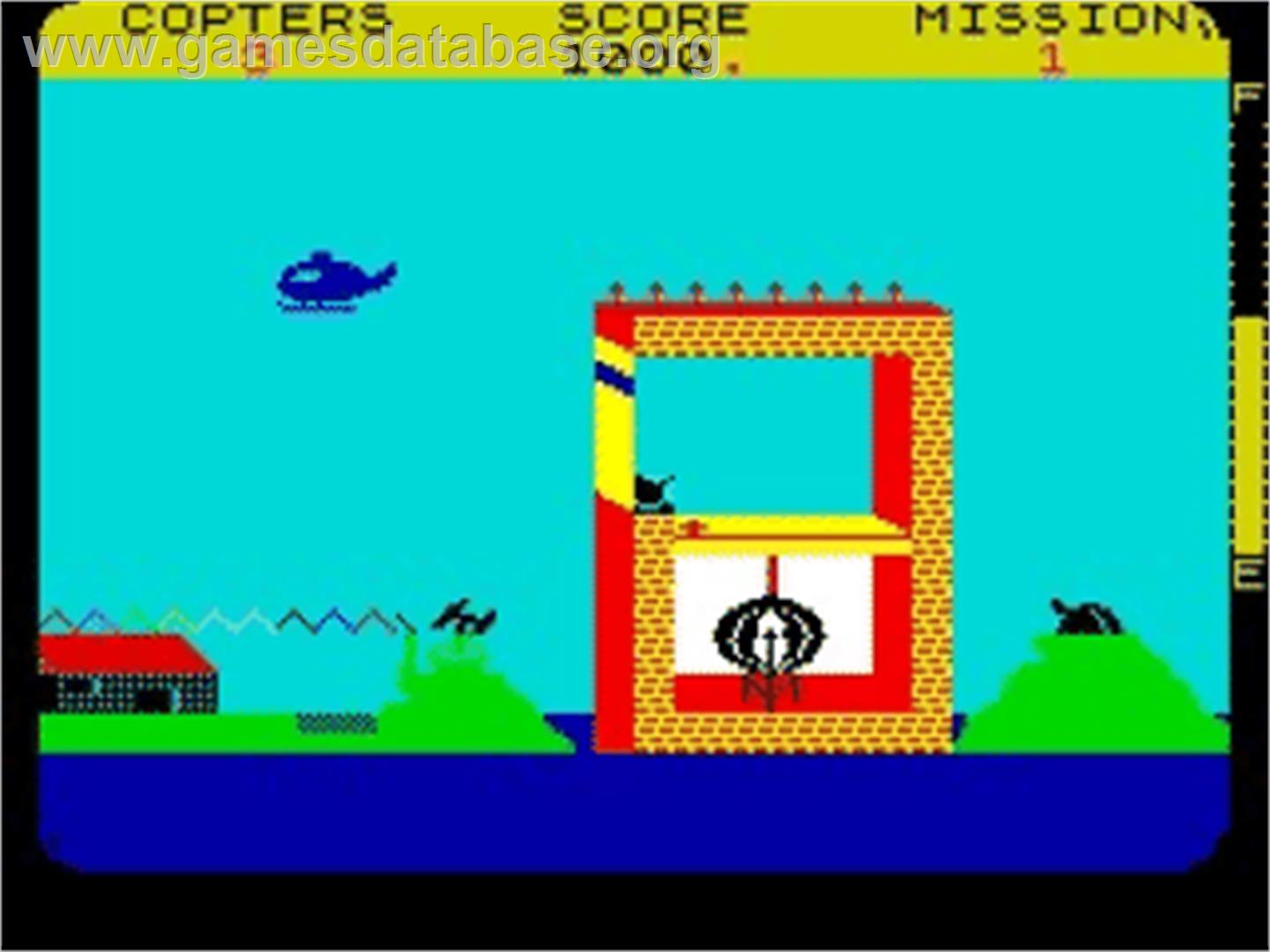 Blue Thunder - Sinclair ZX Spectrum - Artwork - In Game