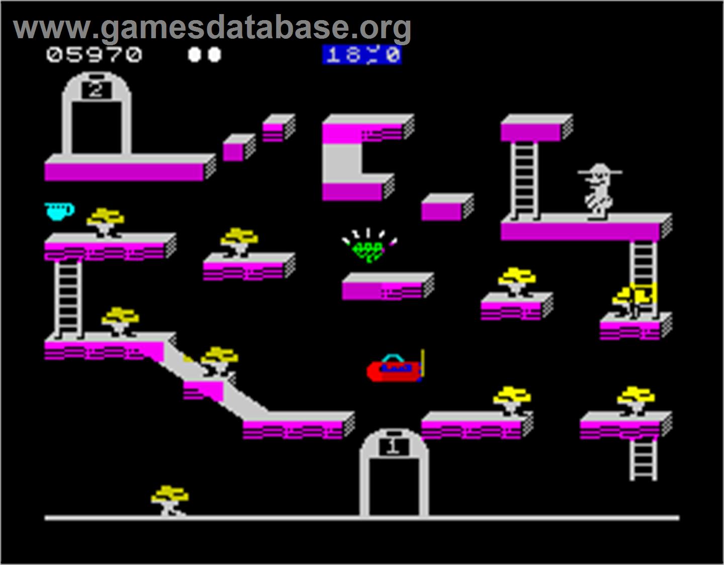 Bounty Bob Strikes Back! - Sinclair ZX Spectrum - Artwork - In Game