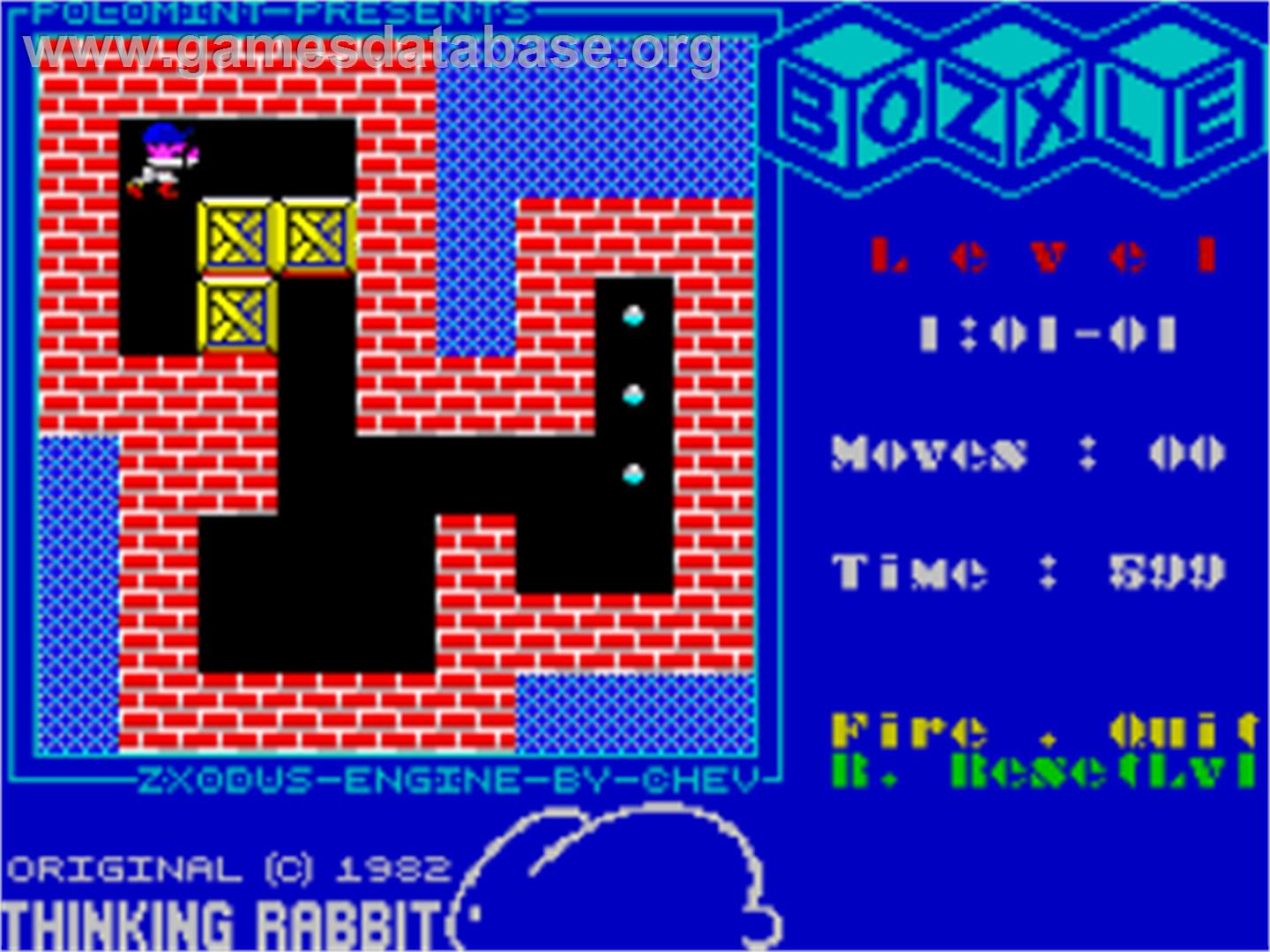 Bozxle - Sinclair ZX Spectrum - Artwork - In Game