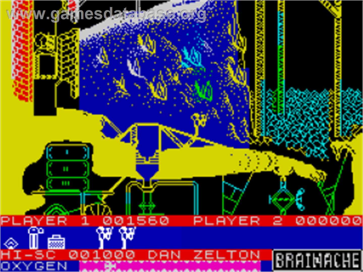 Brainache - Sinclair ZX Spectrum - Artwork - In Game