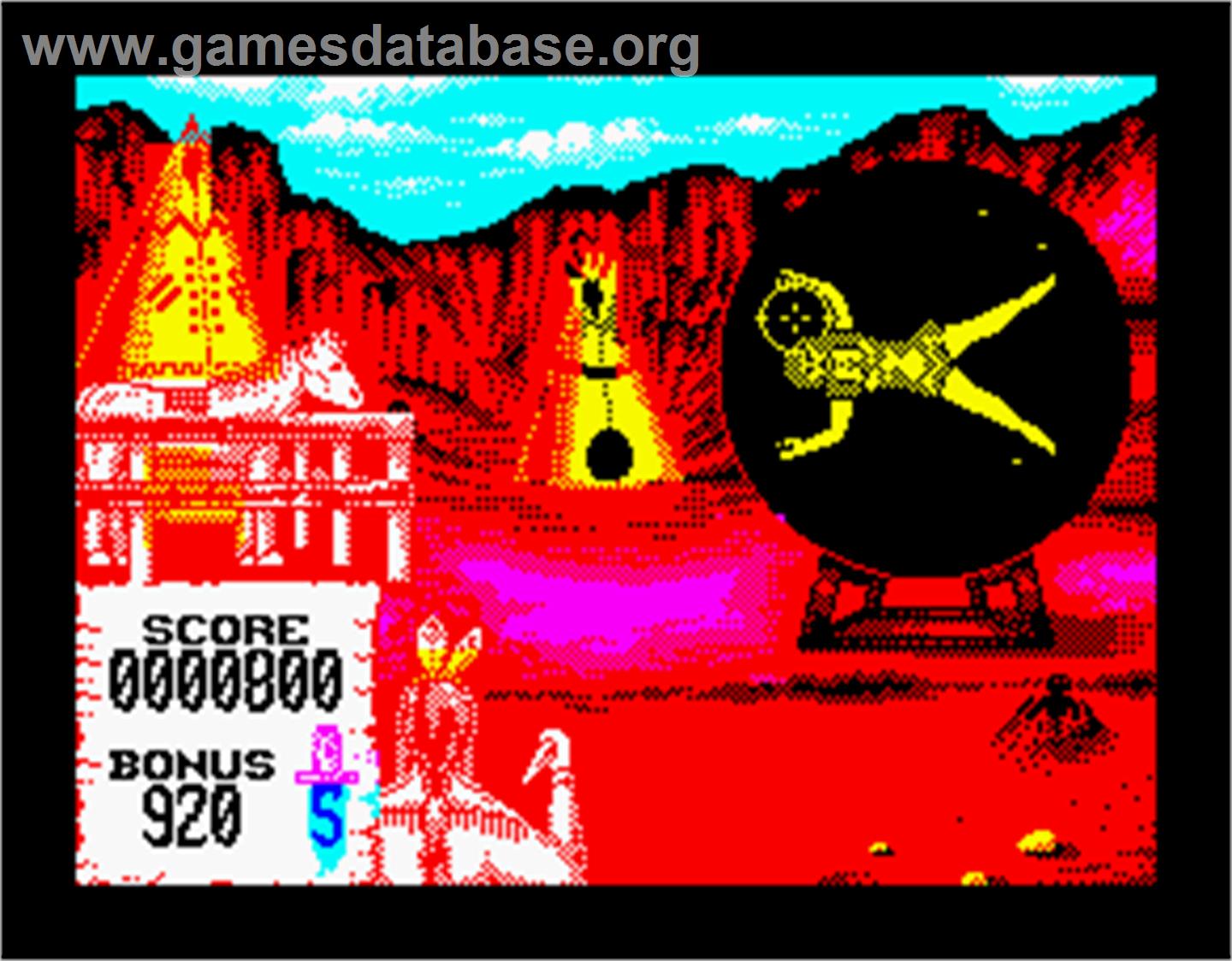 Buffalo Bill's Wild West Show - Sinclair ZX Spectrum - Artwork - In Game