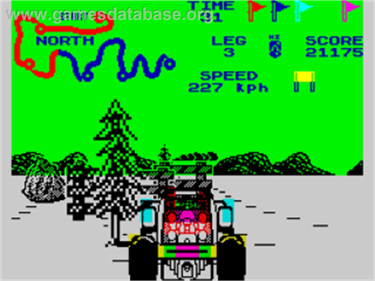 Buggy Boy - Sinclair ZX Spectrum - Artwork - In Game