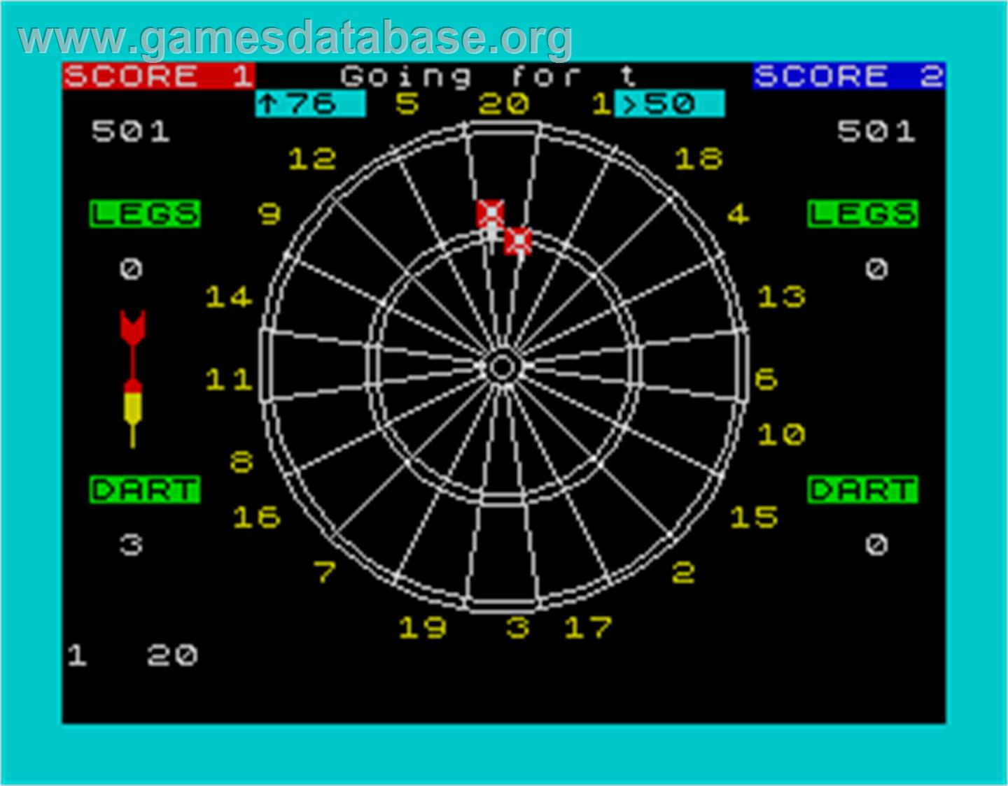 Bullseye - Sinclair ZX Spectrum - Artwork - In Game