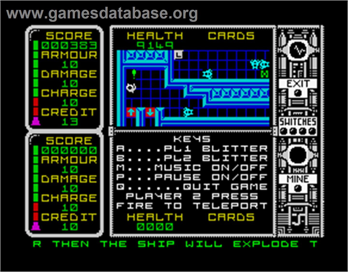 Captain Fizz Meets the Blaster-Trons - Sinclair ZX Spectrum - Artwork - In Game