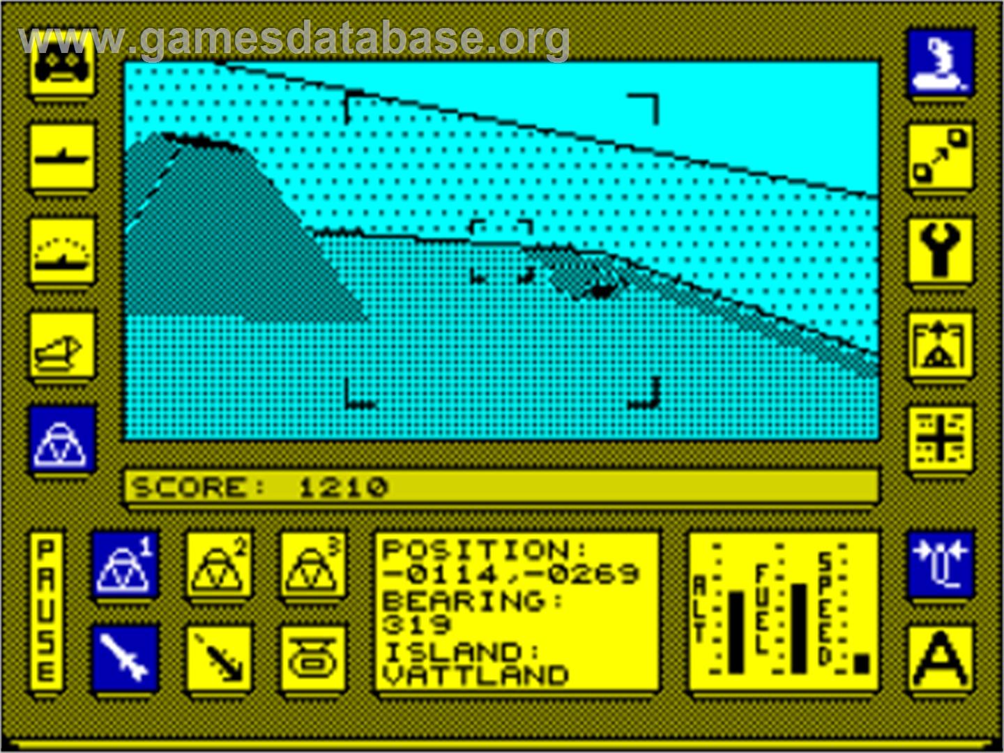 Carrier Command - Sinclair ZX Spectrum - Artwork - In Game