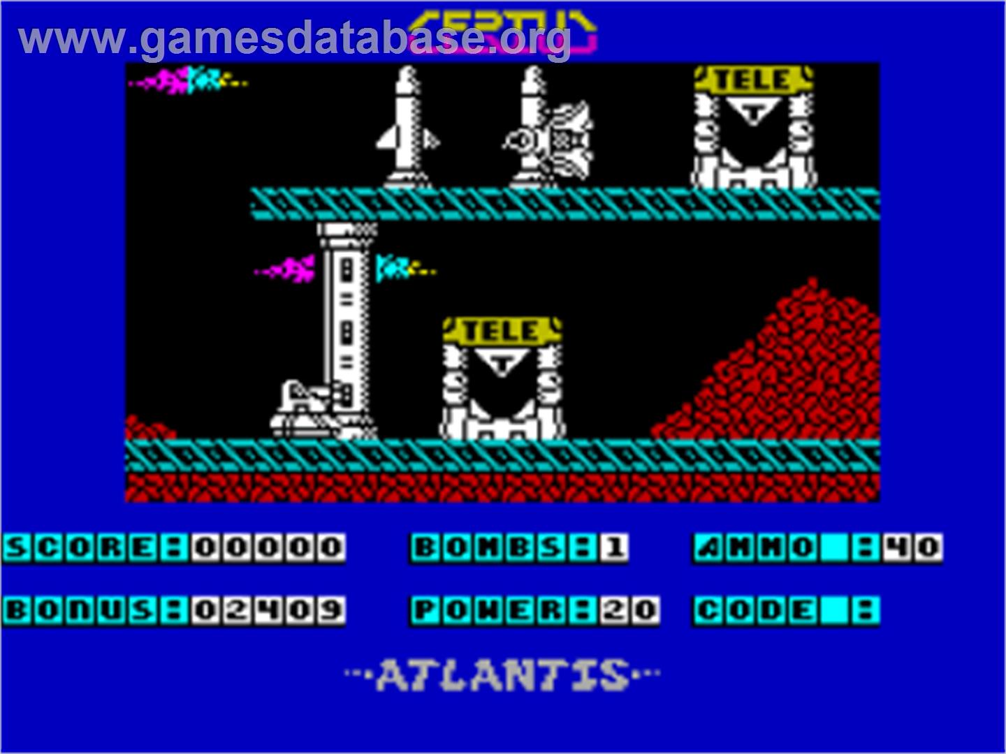 Cerius - Sinclair ZX Spectrum - Artwork - In Game