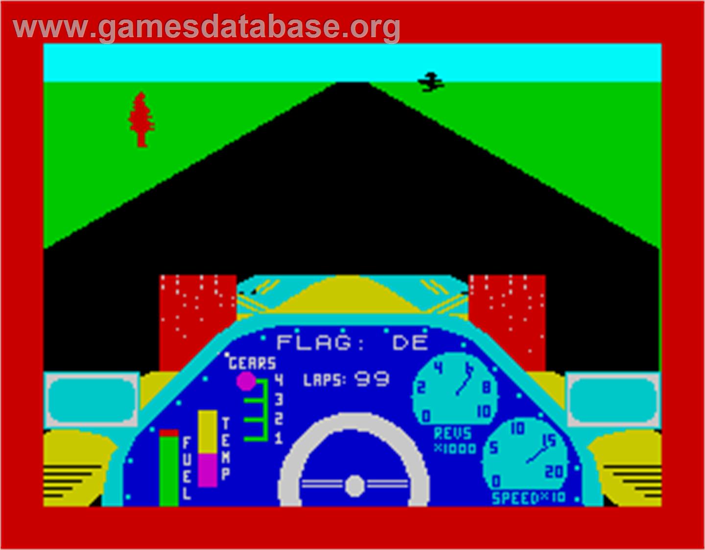 Chequered Flag - Sinclair ZX Spectrum - Artwork - In Game
