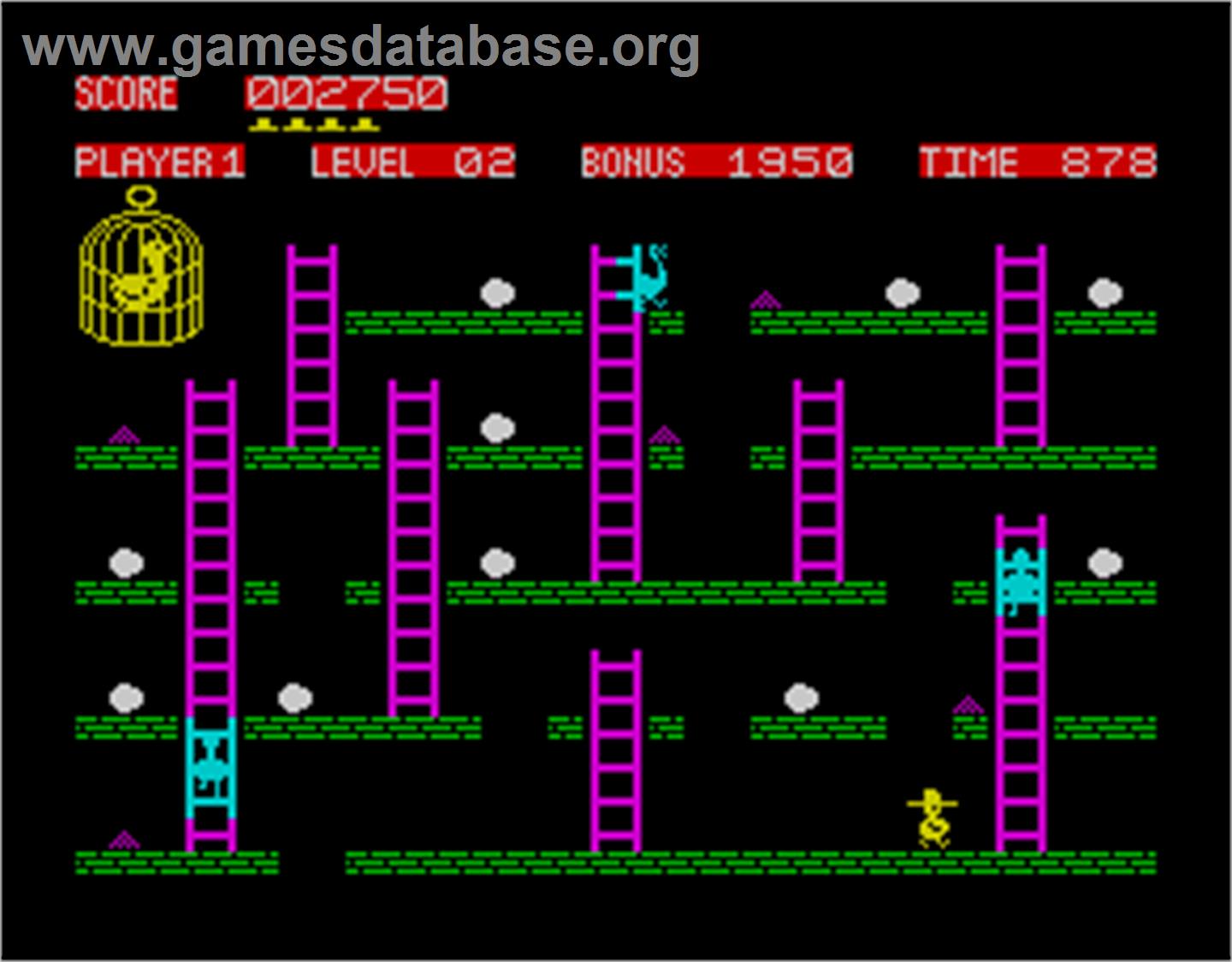 Chuckie Egg - Sinclair ZX Spectrum - Artwork - In Game