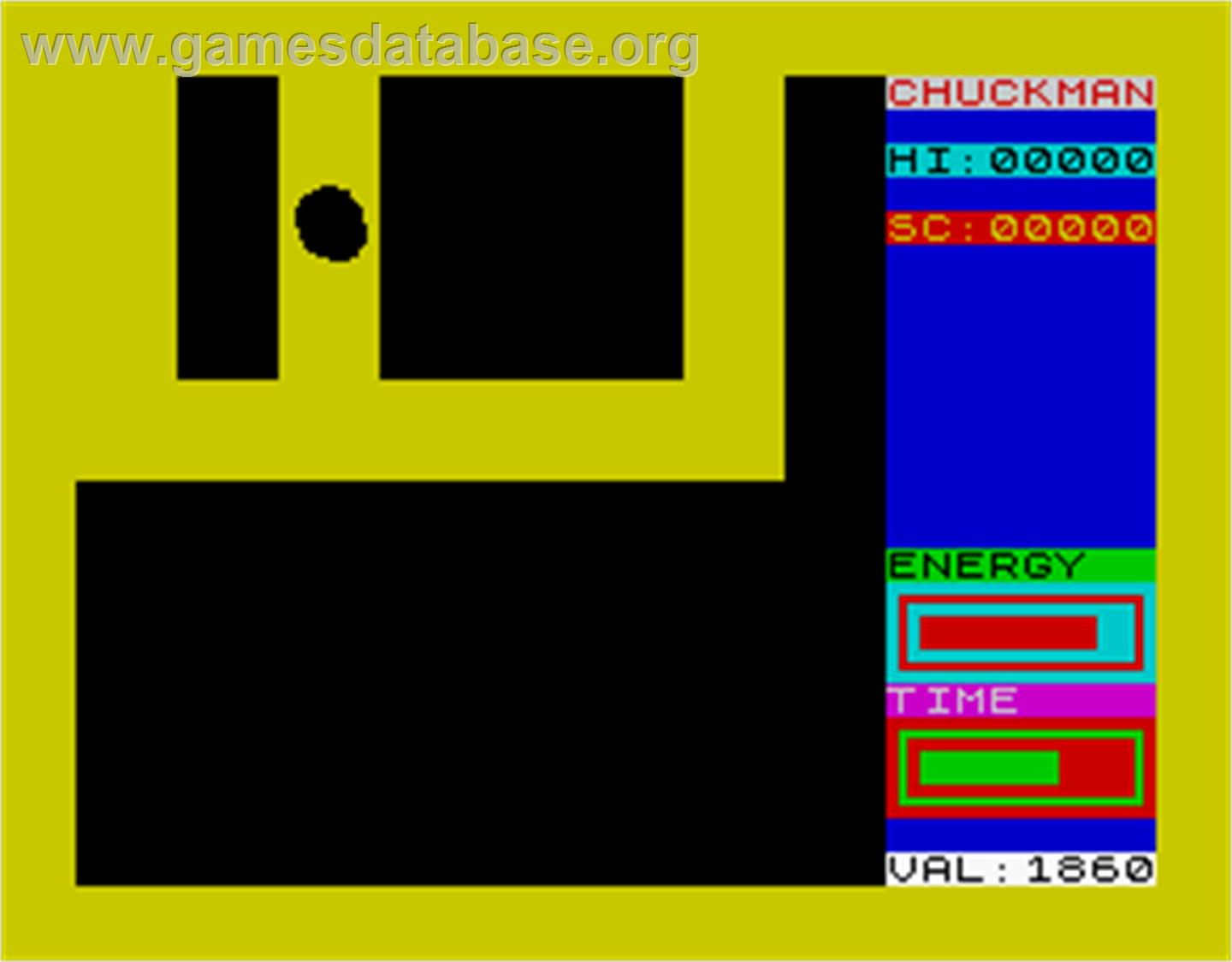 Chuckman - Sinclair ZX Spectrum - Artwork - In Game