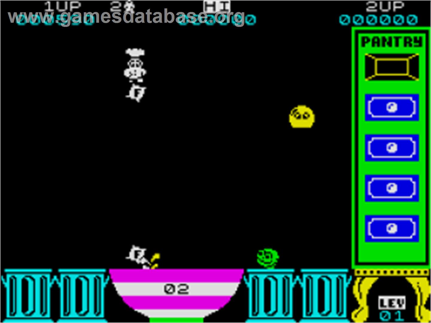 Cookie - Sinclair ZX Spectrum - Artwork - In Game