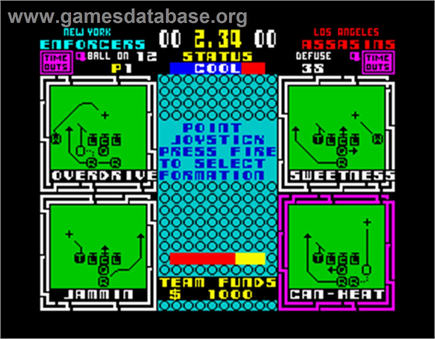 Cyberball - Sinclair ZX Spectrum - Artwork - In Game