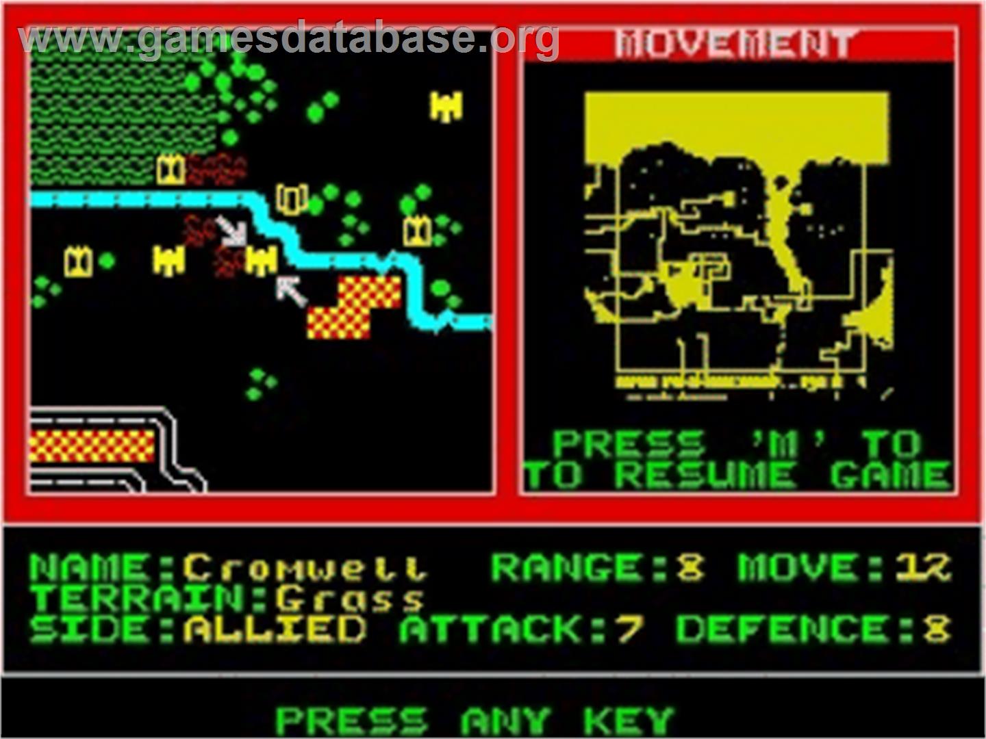 D Day - Sinclair ZX Spectrum - Artwork - In Game