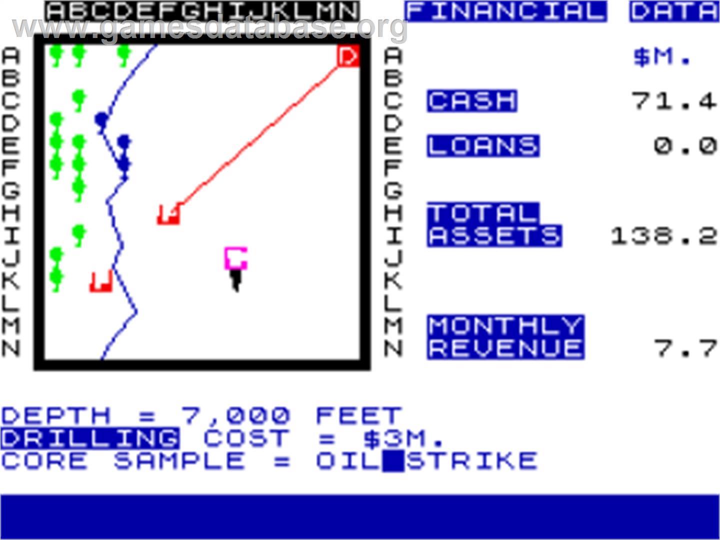 Dallas - Sinclair ZX Spectrum - Artwork - In Game