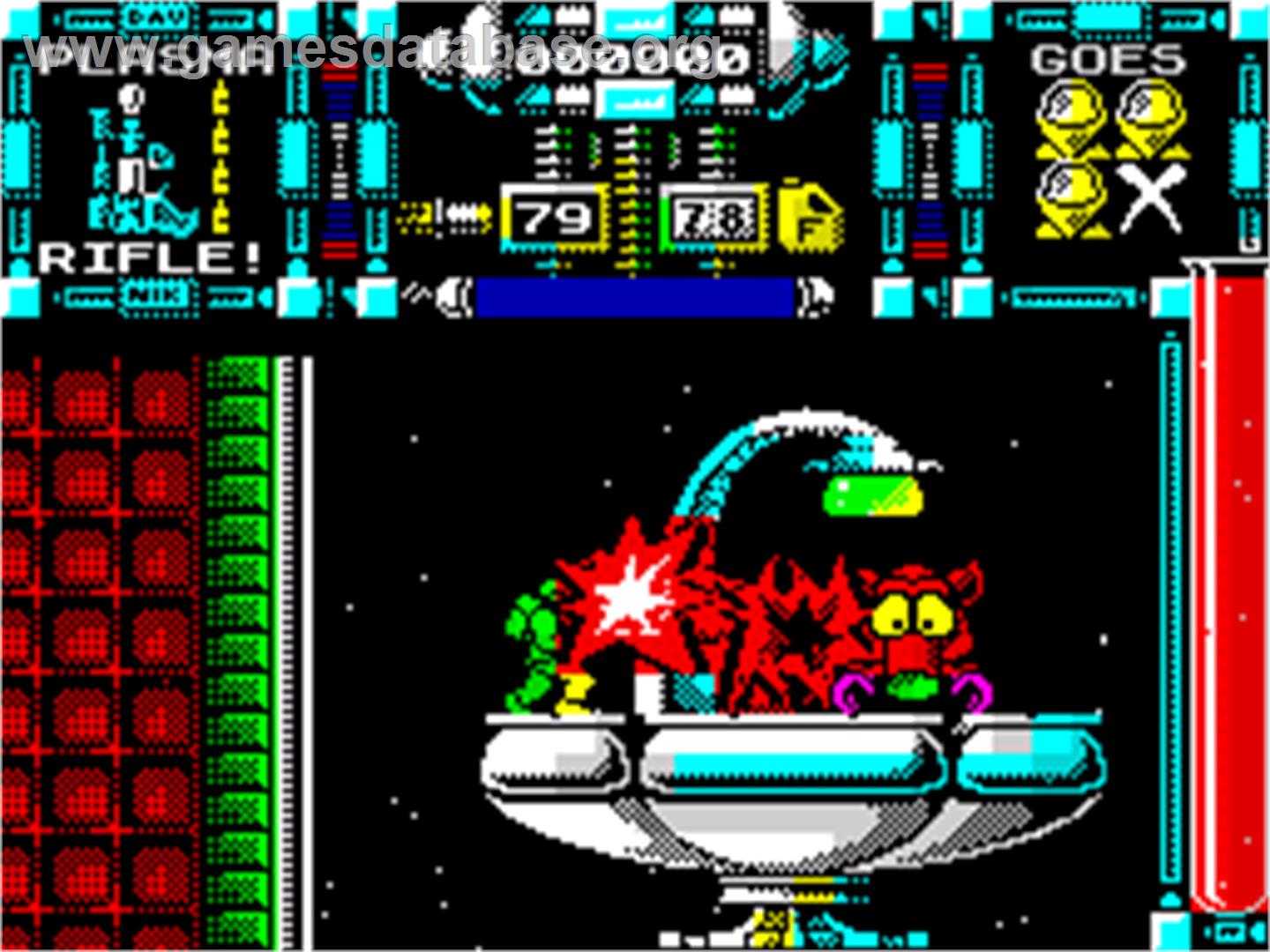 Dan Dare III: The Escape - Sinclair ZX Spectrum - Artwork - In Game