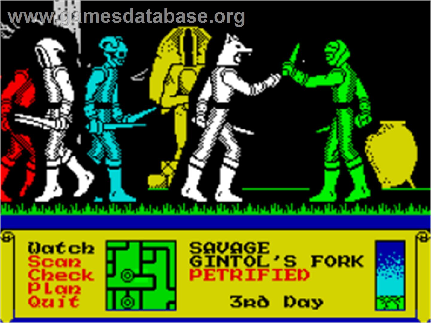 Dark Sceptre - Sinclair ZX Spectrum - Artwork - In Game